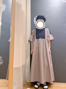 「Samansa Mos2（サマンサ モスモス）のモチーフレースワンピース（ワンピース）」を使った、ﾓ ﾓ ｺさん（レディース・150cm）の春コーディネート