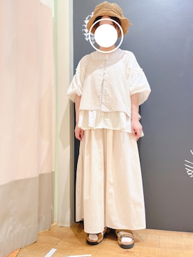 「アイテム（その他トップス）」を使った、ﾓ ﾓ ｺさん（レディース・150cm・20代）の夏コーディネート