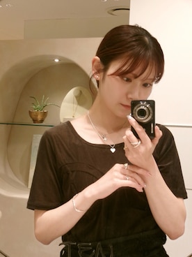 「アイテム（チャーム）」を使った、mikiさん（レディース・158cm）の秋コーディネート