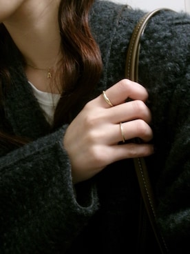 「アイテム（チャーム）」を使った、mikiさん（レディース・158cm）の秋コーディネート