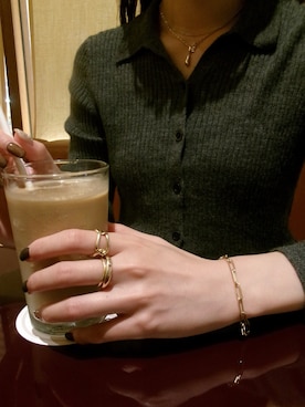 「アイテム（チャーム）」を使った、mikiさん（レディース・158cm）の秋コーディネート