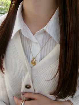 「アイテム（チャーム）」を使った、mikiさん（レディース・158cm）の秋コーディネート