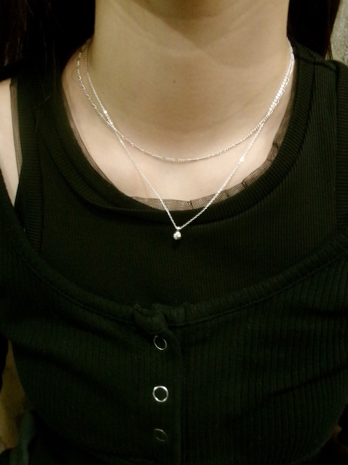 SILVER925 フィガロチェーンネックレス 38cm（ネックレス）｜TEN