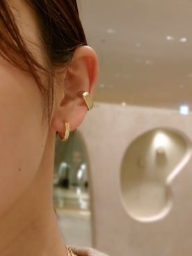 「アイテム（イヤーカフ）」を使った、mikiさん（レディース・158cm）の秋コーディネート