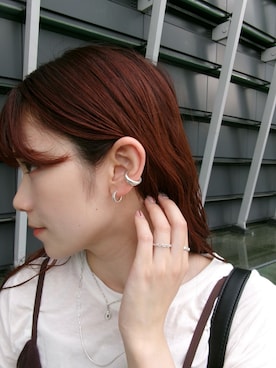 「アイテム（チャーム）」を使った、mikiさん（レディース・158cm）の秋コーディネート