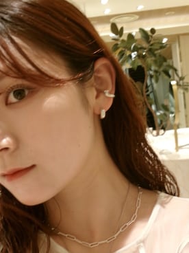 「アイテム（イヤーカフ）」を使った、mikiさん（レディース・158cm）の秋コーディネート