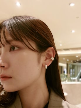 「アイテム（イヤリング）」を使った、mikiさん（レディース・158cm）の秋コーディネート