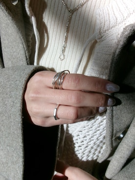 「アイテム（リング）」を使った、mikiさん（レディース・158cm）の冬コーディネート