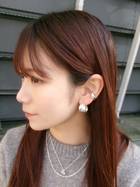 「アイテム（チャーム）」を使った、mikiさん（レディース・158cm）の秋コーディネート