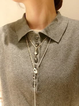 「アイテム（チャーム）」を使った、mikiさん（レディース・158cm）の冬コーディネート