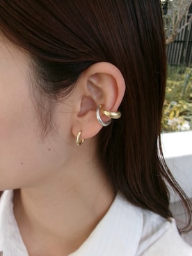 「アイテム（ピアス（両耳用））」を使った、mikiさん（レディース・158cm）の秋コーディネート