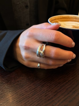 「アイテム（リング）」を使った、mikiさん（レディース・158cm）の秋コーディネート