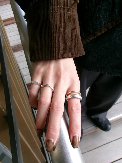 TEN. 指輪 リング SILVER925 18KGP クロスリング レディース