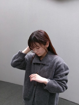 「アイテム（ブレスレット）」を使った、mikiさん（レディース・158cm）の秋コーディネート