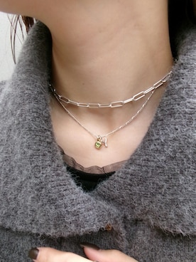 「アイテム（チャーム）」を使った、mikiさん（レディース・158cm）の秋コーディネート