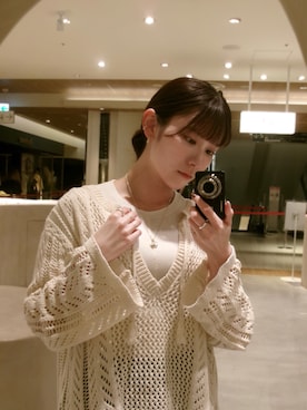 「アイテム（チャーム）」を使った、mikiさん（レディース・158cm）の秋コーディネート