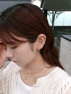 「アイテム（チャーム）」を使った、mikiさん（レディース・158cm）の秋コーディネート