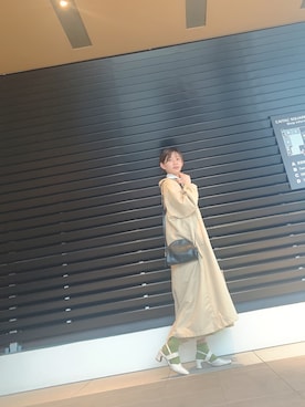 「Samansa Mos2（サマンサ モスモス）のアイテム（トレンチコート）」を使った、だも。さん（レディース・154cm）の春コーディネート