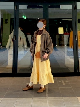 「アイテム（ワンピース/ドレス）」を使った、あんこさん（レディース・161cm）の秋コーディネート