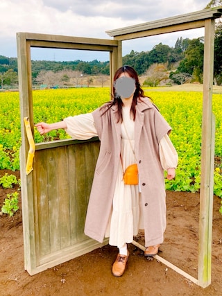 idem（イデム）の「2way long wool coat/2wayウール混ロングコート