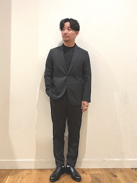 「アイテム（スーツジャケット）」を使った、KYOHEI NOMOTOさん（メンズ・173cm）の夏コーディネート