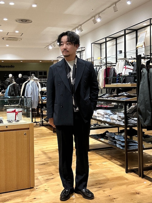 セール】LIFE STYLE TAILOR ピンヘッドツイルストレッチWジャケット