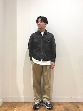 「アイテム（デニムジャケット）」を使った、KYOHEI NOMOTOさん（メンズ・173cm・30代）の夏コーディネート