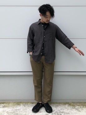 「KEEN（キーン）のアイテム（シューズ）」を使った、KYOHEI NOMOTOさん（メンズ・173cm）の夏コーディネート
