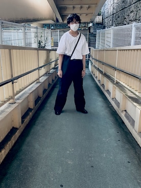 「ESSAY（エッセイ）のアイテム（パンツ）」を使った、ryomktさん（メンズ・169cm）の夏コーディネート