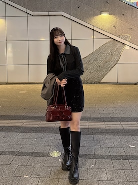 「Heather（ヘザー）のアイテム」を使った、Risaさん（レディース・158cm）の秋コーディネート