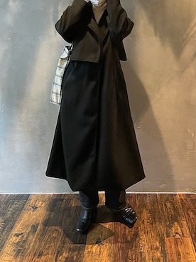 「LIAN（リアン）のアイテム（その他アウター）」を使った、amianeeyさん（レディース・158cm）の秋コーディネート