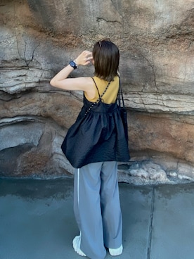 「LIAN（リアン）のアイテム（キャミソール）」を使った、amianeeyさん（レディース・158cm）の春コーディネート