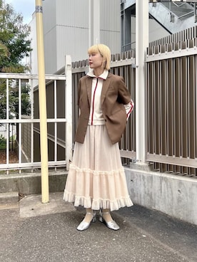 「POPPY」｜asahiさん（レディース・163cm）の春コーディネート