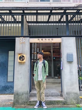 「アイテム（ブーツ）」を使った、簡哥さん（メンズ・175cm）の秋コーディネート