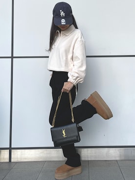 「マイベストコーデ2022」｜「アイテム（その他シューズ）」を使った、Momoさん（レディース・153cm）の冬コーディネート
