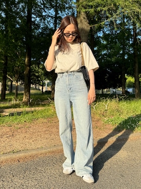 「153cm」｜Momoさん（レディース・153cm）の夏コーディネート