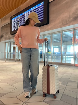 「153cm」｜「アイテム（帽子）」を使った、Momoさん（レディース・153cm）の秋コーディネート