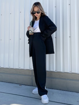 「CIEL'AIR（シエルエアー）のアイテム」を使った、Momoさん（レディース・153cm）の秋コーディネート