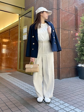 Momoさんの「オーガニックコットンフレンチスリーブTシャツ」を使ったコーディネート