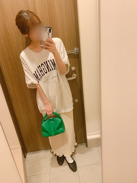 「ms+ ideal（エムズプラスアイディール）のアイテム」を使った、Saki .さん（レディース・157cm）の夏コーディネート