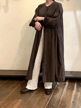 「rps（アールピーエス）のアイテム（ワンピース）」を使った、rps_moriさん（レディース・154cm）の秋コーディネート