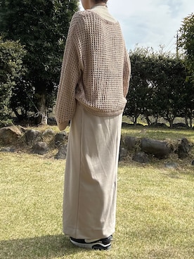 「rps（アールピーエス）のアイテム（スカート）」を使った、rps_moriさん（レディース・155cm）の春コーディネート