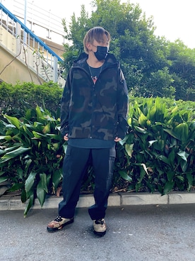 「ウィンドブレーカー」｜「アイテム（ブルゾン）」を使った、れーやさん（メンズ・176cm）の秋コーディネート