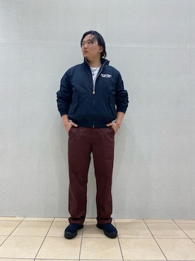 「アイテム（チノパンツ、その他）」を使った、れーやさん（メンズ・176cm）の冬コーディネート