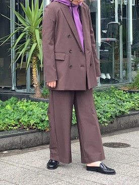 「授業参観」｜「アイテム（ジャケット/アウター）」を使った、teraiさん（レディース・160cm）の秋コーディネート