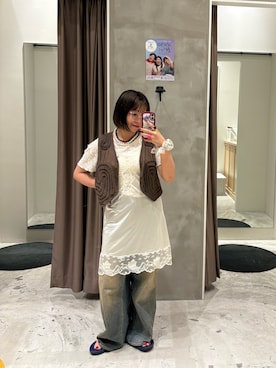 「出勤コーデ」｜あおいさん（レディース・162cm）の夏コーディネート