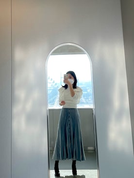 「職場スタイル」｜ふふさん（レディース・158cm）の春コーディネート
