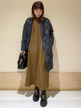 ホンダ マユさん(レディース・152cm)の冬コーディネート