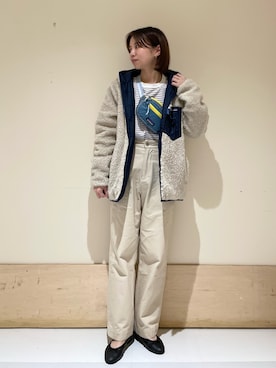 「パタゴニア」｜ホンダ マユさん（レディース・152cm）の秋コーディネート