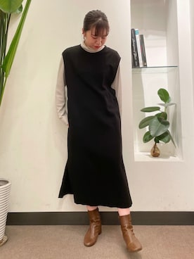 「STILL BY HAND」｜ホンダ マユさん（レディース・152cm）の秋コーディネート